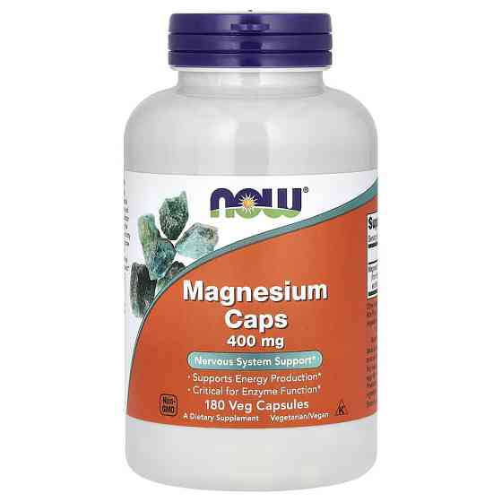 Магній NOW Foods Magnesium Caps 400 mg 180 vcaps Луцьк