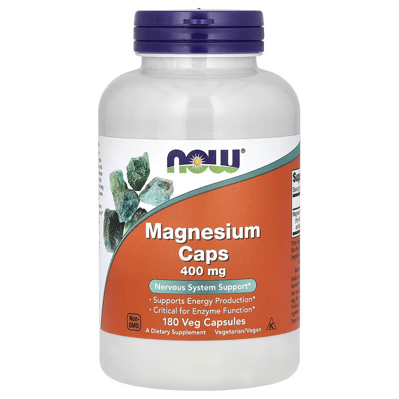 Магній NOW Foods Magnesium Caps 400 mg 180 vcaps Луцьк - фото 1