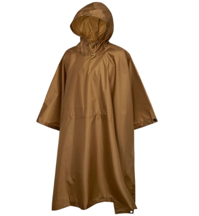 Тактическое пончо Brandit (дождевик, плащ-палатка) с сумкой Койот Киев