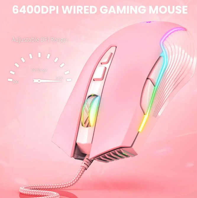 Миша ігрова дротова ONIKUMA Gaming CW905, чорна Вінниця - фото 3