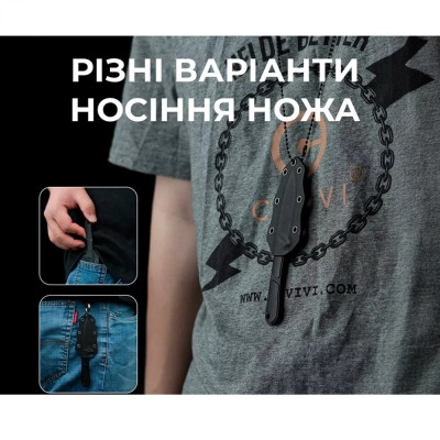 Ніж Civivi Mini Elementum Fixed Blade G10 (C23010-1) Вінниця - фото 4