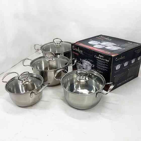 Гарний набір каструль з антипригарним покриттям, Набір посуду для електричних плит AF-32 Львів