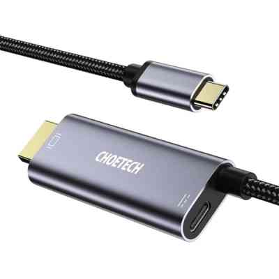 Кабель мультимедійний USB-C to HDMI M 1.8m 4K60Hz Choetech (XCH-M180GY) Вінниця