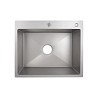 Кухонна мийка з нержавіючої сталі Lidz H60*50G 3.0/0.8 мм Brush Grey (LDH6050GPVD3008)