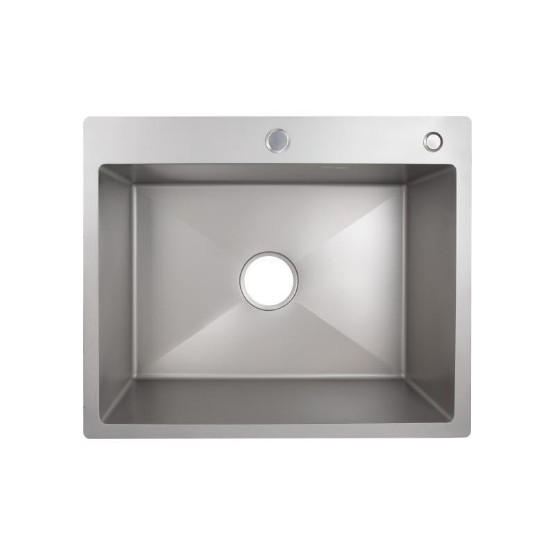 Кухонна мийка з нержавіючої сталі Lidz H60*50G 3.0/0.8 мм Brush Grey (LDH6050GPVD3008) Київ - фото 1