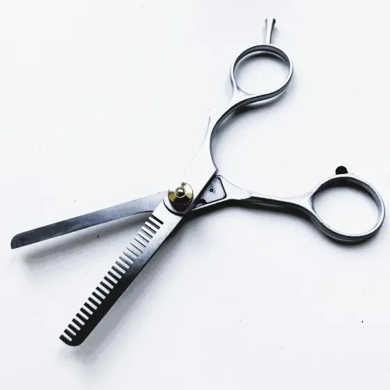 Перукарські ножиці Zinger суцільнометалеві, одностороннє філіровка, розмір леза – 5,6 см. Київ