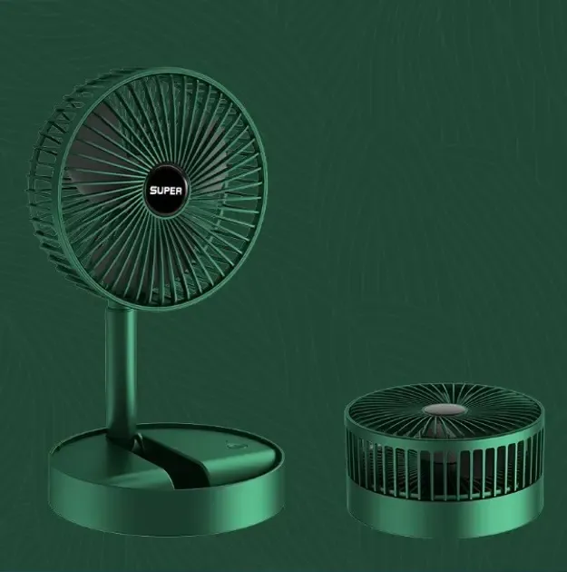 Портативный мини вентилятор для дома Telescopic Folding Fan Складной настольный вентилятор с USB зарядкой Коломия - фото 2