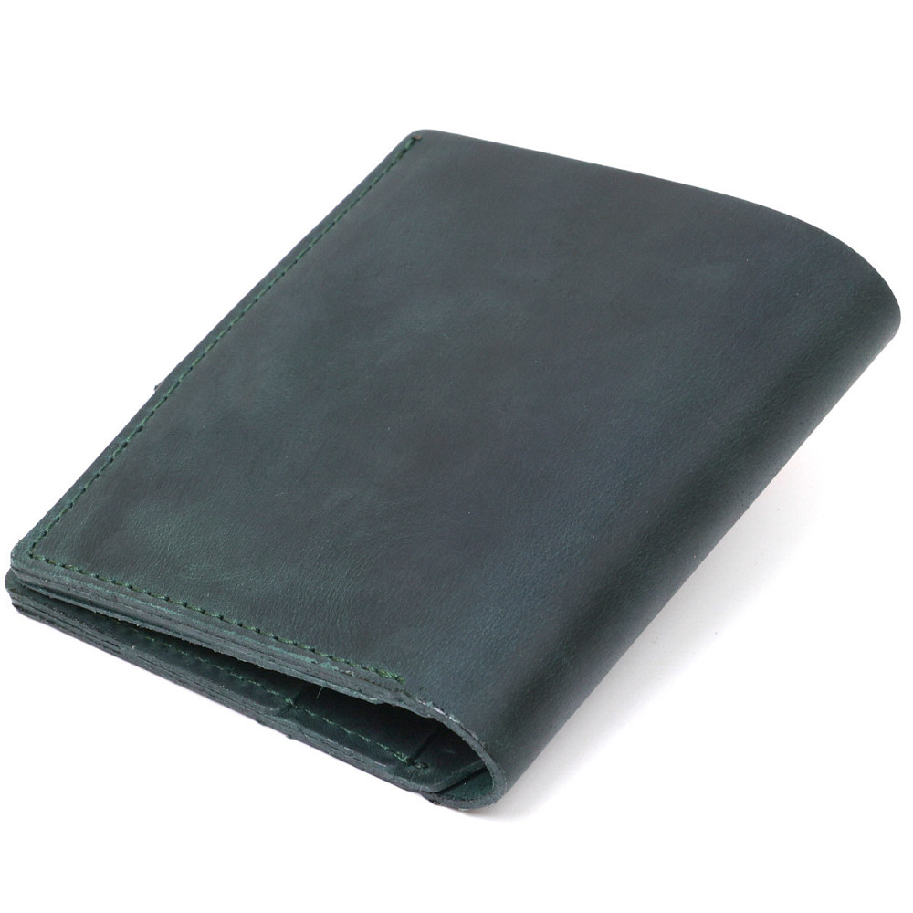 Матове невелике портмоне унісекс Shvigel 16477 Зелений Київ - фото 2