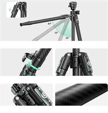 Штатив горизонтальний карбоновий із вільною центральною штангою 41-184см Ulanzi GlideGo JJ05 Київ