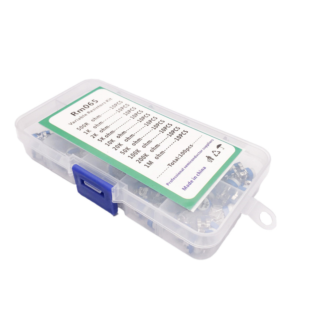 Набор регулируемых резисторов 100 шт, 500 Ом – 1 МОм Киев - изображение 1