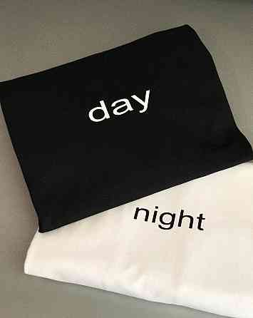 Парные футболки для парня и девушки из 100 % Хлопка . DAY \ NIGHT Черновцы