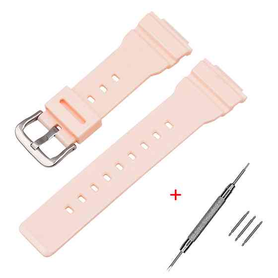 Ремешок для Casio G-Shock DW-5600 Pink-Glossy SI SBR Киев