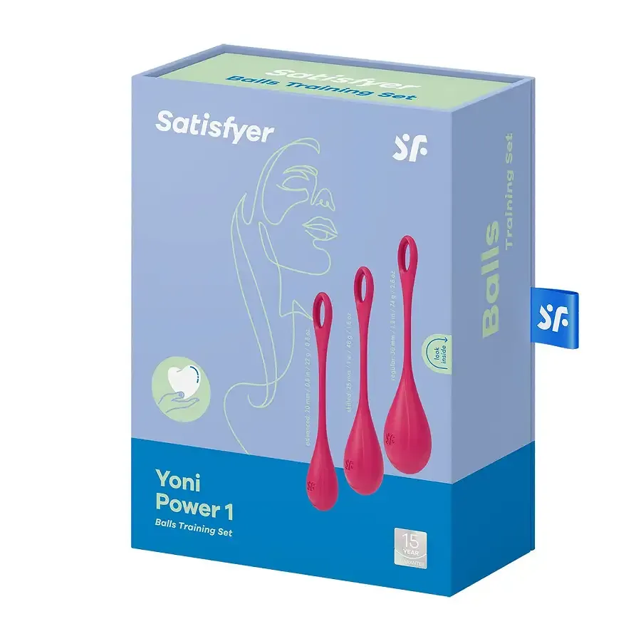 Набір йоні намистин Satisfyer Yoni Power 1 Red, діаметр 2-2,5-3см, вага 22-46-74гр Львов - изображение 5