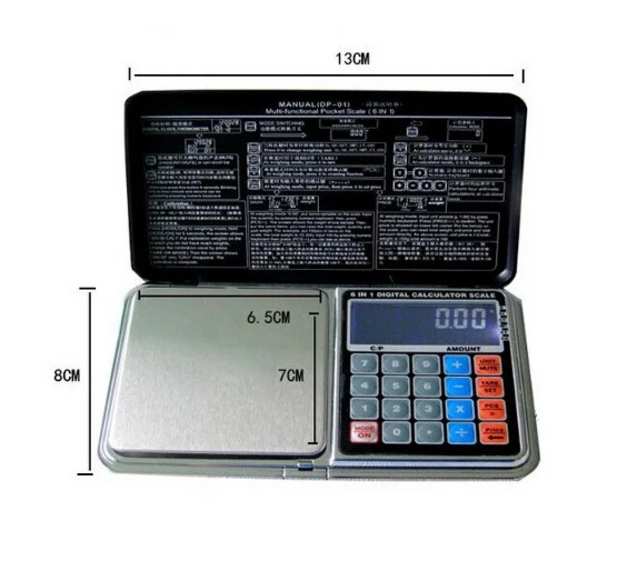 Ювелирные весы DP-01 1000г /0.1г (со встроенным калькулятором) Винница - изображение 3