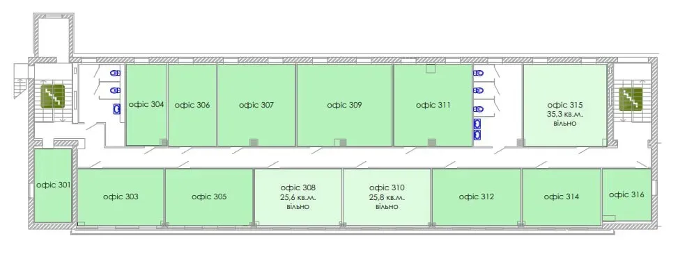 Здам Офіс на Слобожанському пр. (50) Гарний ремонт Дніпро - фото 7
