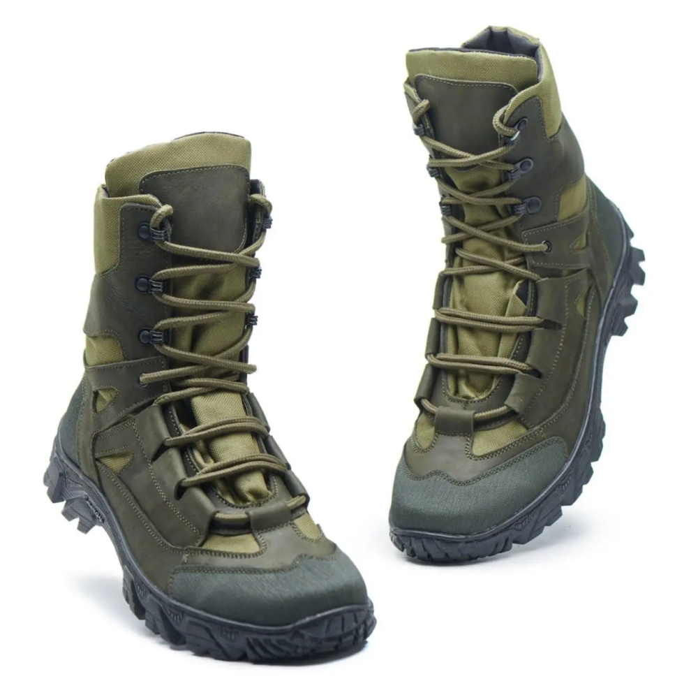 Тактичні чоловічі демісезонні хакіберці ,військові чоловічі шкіряні берці прошиті та проклеєні Львів - фото 8