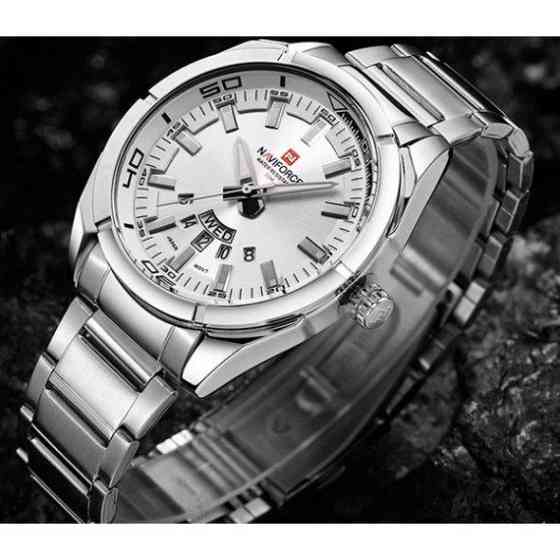 Годинник чоловічий наручний Naviforce Rocket (Сріблястий) Київ