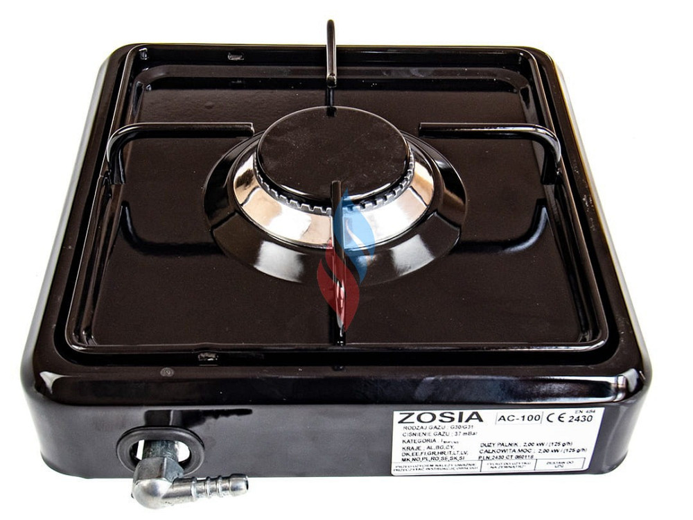 Газова плита Zosia одноканфорна чорна Київ - фото 4