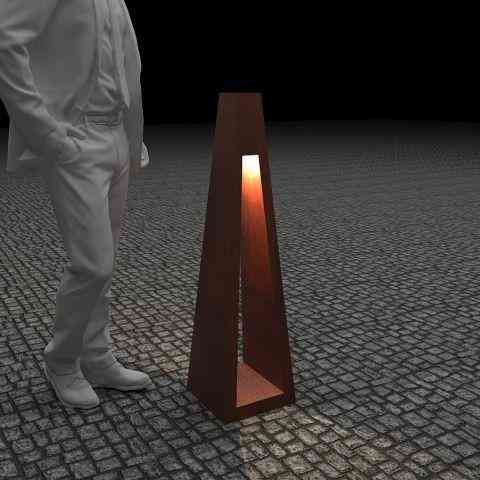 Фонарь тумба с внешним освещением Quan, высокий, коричневый QN94510 Код: 007968 Ровно