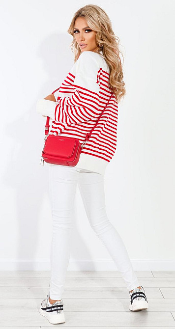 Модный свитер в полоску (48-52) Киев - изображение 3