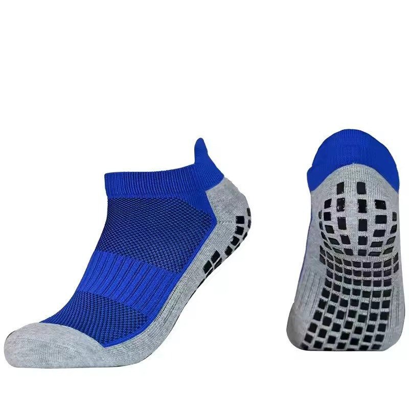 Носки короткие с антискользящим покрытием на подошве CZST-322 синие,размер L Каменец-Подольский - изображение 1