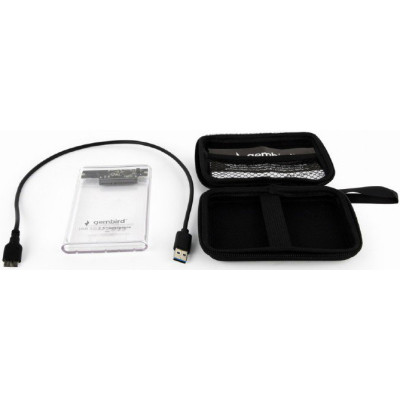 Карман внешний Gembird 2.5", USB 3.0, прозрачный (EE2-U3S9-6) Винница - изображение 4