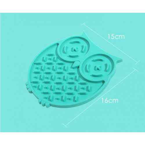 Коврик-кормушка WahoPet licky mat сова силиконовый, зеленый Винница