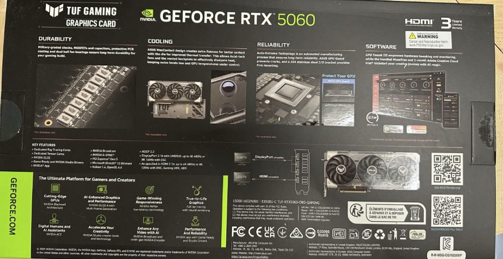 Відеокарта TUF-RTX5060-08G-GAMING. Київ - фото 2