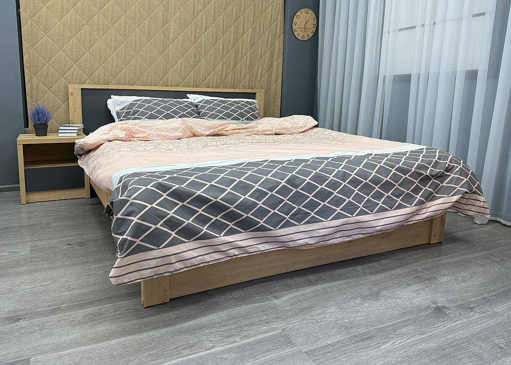 Комплект постельного белья Ранфорс, Decorator Cotton Collection Skagen Евро 220х200 персиковый с серым (88-124) Киев - изображение 4