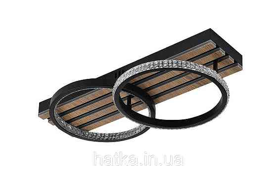 Люстра потолочная светодиодная VALESO 3302/2 акрил+металл+дерево диммерная Киев