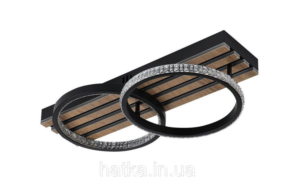 Люстра стельова світлодіодна VALESO 3302/2 LED акрил+метал+дерево димерна Київ - фото 2