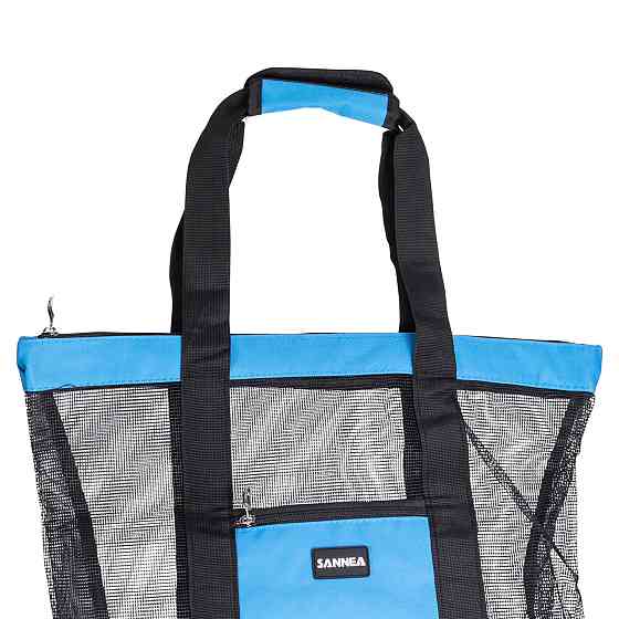 Пляжна сумка холодильник, термосумка на 2 відділення для природи та пікніка 47×15×48 (см) Блакитний HP-14-25BL Коломыя