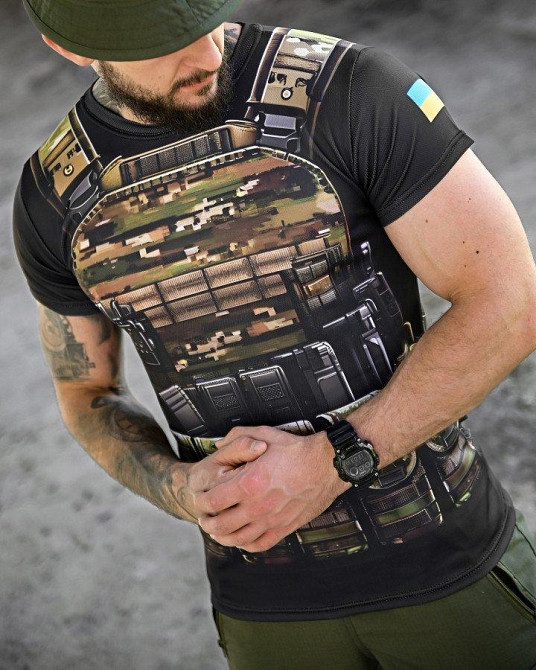 Тактическая потоотводящая футболка oblivion  ARMOR  ДЛ7159 Одесса - изображение 7