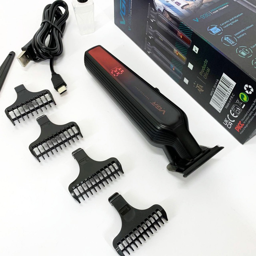 Професійна окантовочна машинка для стрижки волосся, Акумуляторний універсальний тример для стрижки DF-42 Львів - фото 6