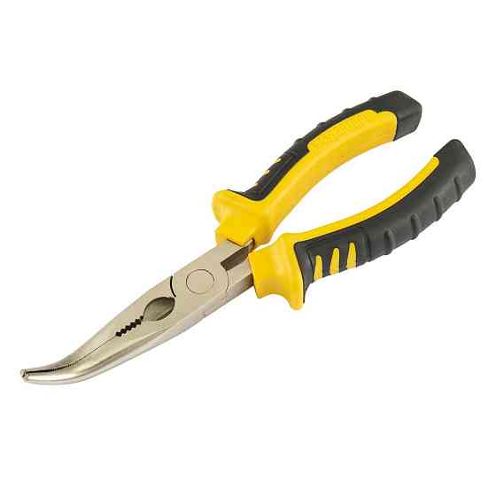 MASTERTOOL Щипці вигнуті MASTERTOOL 180 мм С55/HRC 45~50 23-3180 Коломия