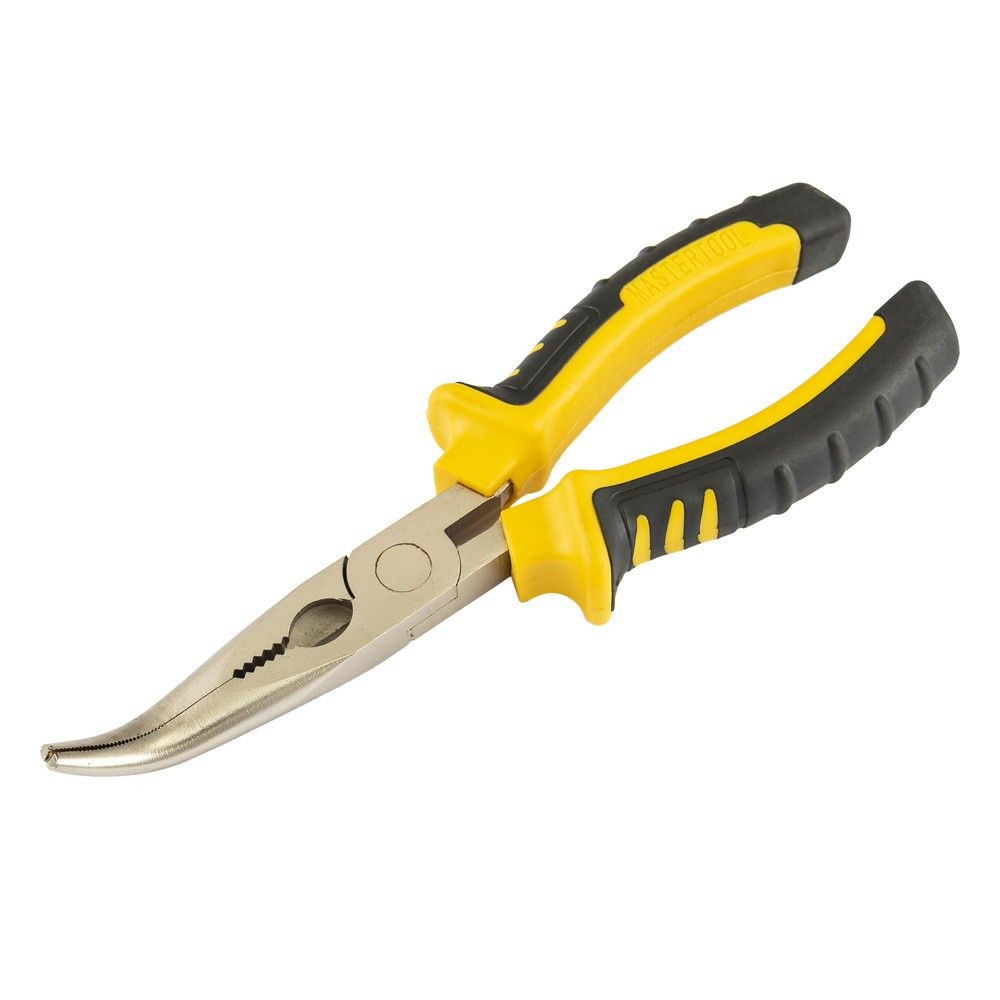 MASTERTOOL Щипці вигнуті MASTERTOOL 180 мм С55/HRC 45~50 23-3180 Коломия - фото 2