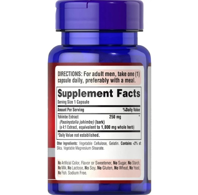 Yohimbe 1000 mg 50caps Луцьк - фото 2