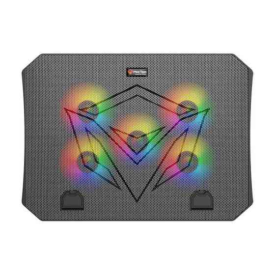 Підставка-кулер для ноутбука MeeTion CoolingPad CP3030 з RGB-підсвіткою, чорний Вінниця
