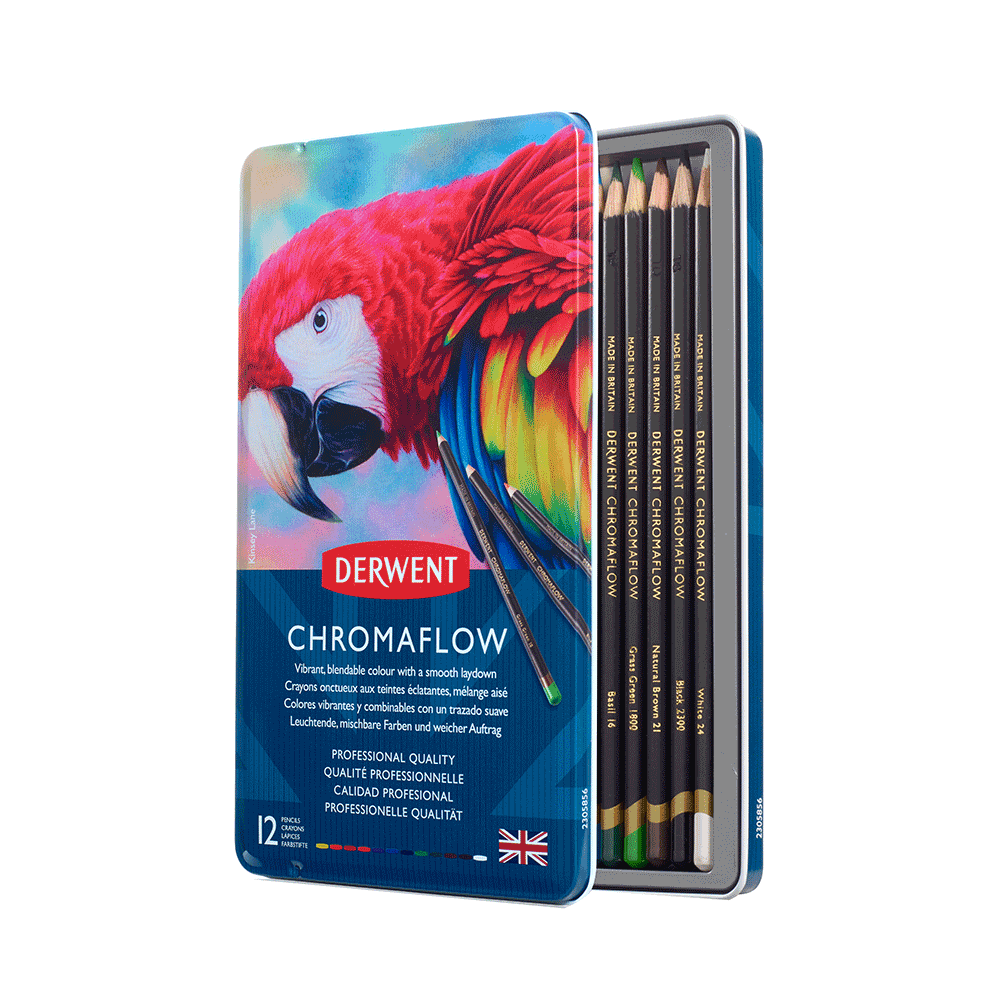 Цветные карандаши Colour Chromaflow 12 шт Derwent Киев - изображение 3