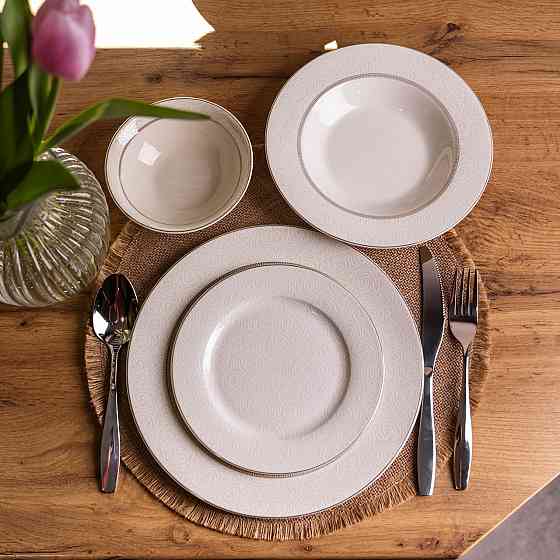 Столовий сервіз на 6 персон 24 предмети порцеляновий HP-HK-A13 Коломия