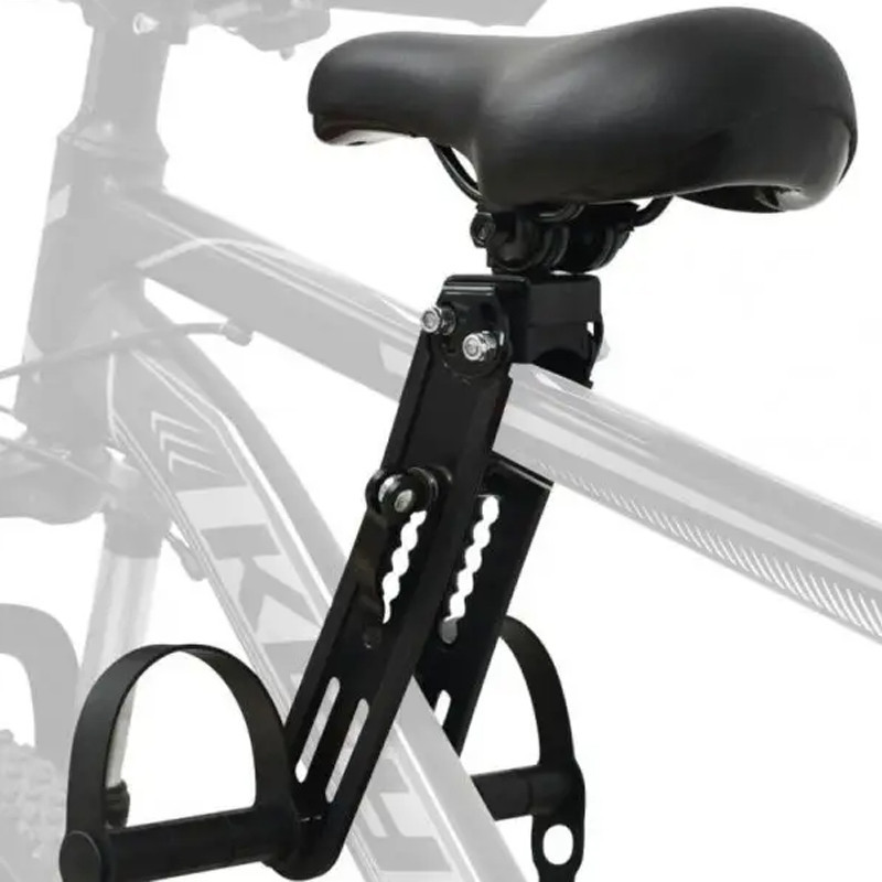 Велокресло детское сиденье для велосипеда с креплением на раму с ручками Feel Fit черное Бровары - изображение 2