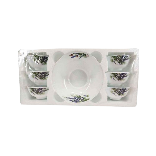 Набір салатників 7 предметів Лаванда склокераміка 6808/ S Interos Житомир - изображение 3