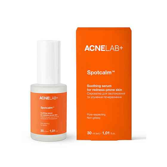 Сыворотка для успокоения и устранения покраснений Spotcalm Soothing serum for redness-prone skin ACNELAB+ 30 мл Киев