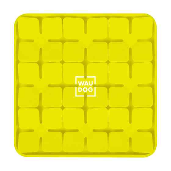 Килимок для пошуку корму WAUDOG Silicone, 205х205х17 мм, жовтий Коломыя