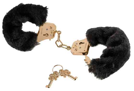 Наручники FFS Gold Deluxe Furry Cuffs Sex Aura Киев