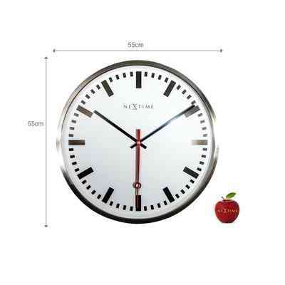 Часы настенные кварцевые NeXtime Super Station Stripe (диаметр 55 см) Киев