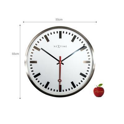 Годинник настінний кварцовий NeXtime Super Station Stripe (діаметр 55 см) Київ - фото 3