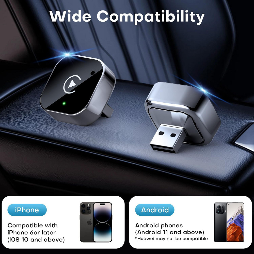 Автомобільний безпровідний адаптер CarPlay Shrandi G06 Луцьк - фото 2