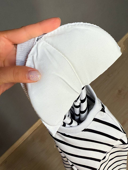 Лонгслів жіночий KEYYMOD 34094 у смужку з підплічниками оверсайз білий, білий, L Київ - фото 13