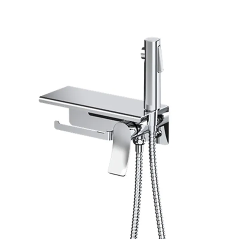 Змішувач для гігієнічного душу Haiba Bolero 069 з тримачем для туалетного паперу (HB9580) Чернівці - фото 1